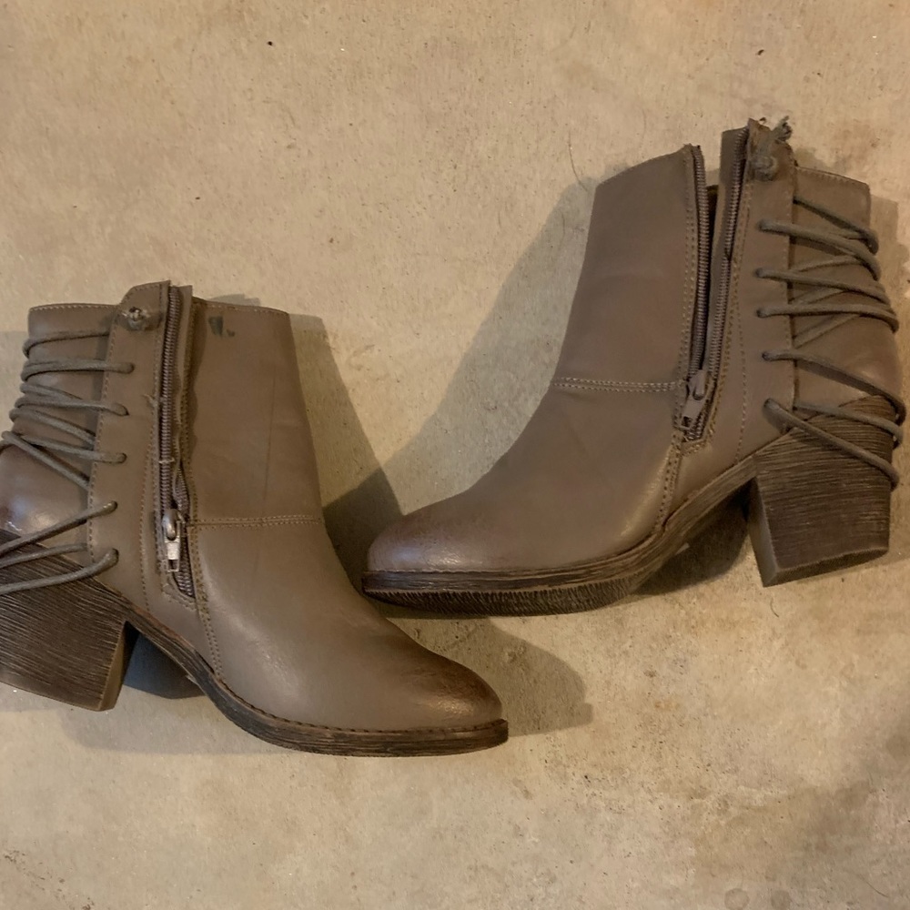 Distressed boots